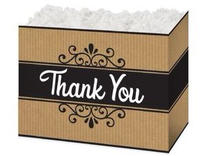 A thank you box with the words " thank you ".