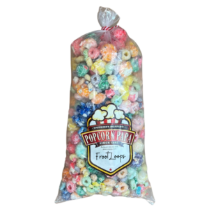 A bag of candy that is very colorful with Transparent background
