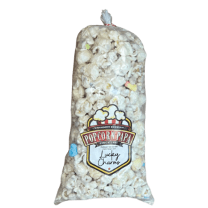 A bag of popcorn with the crown on top with Transparent background