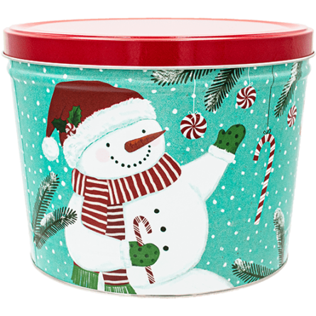 Peppermint Snowman Tin – Please Call To Ask About Availability